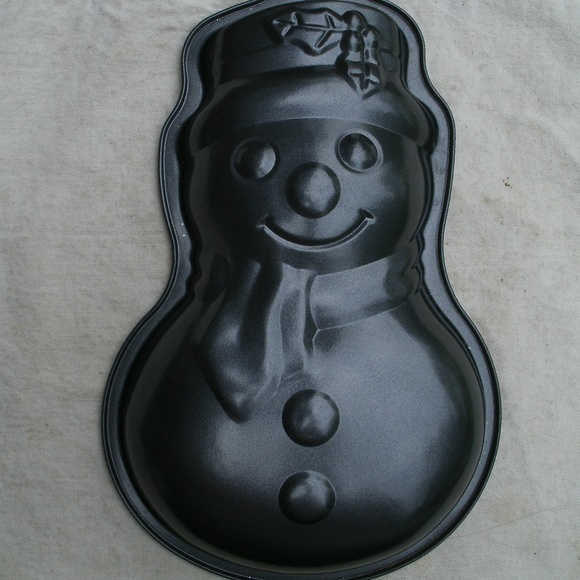 Vintage Happy Snowman Holiday Cake Pan - Picture 1 of 8